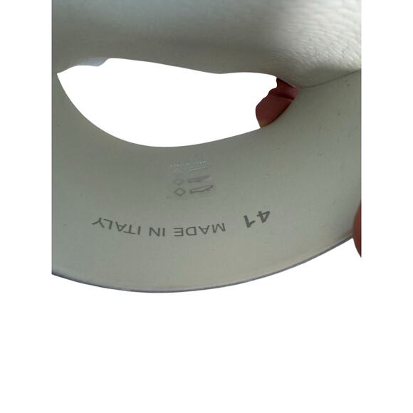 Moncler NIB Basile Rubber Slides in White Size 41 - Picture 10 of 11